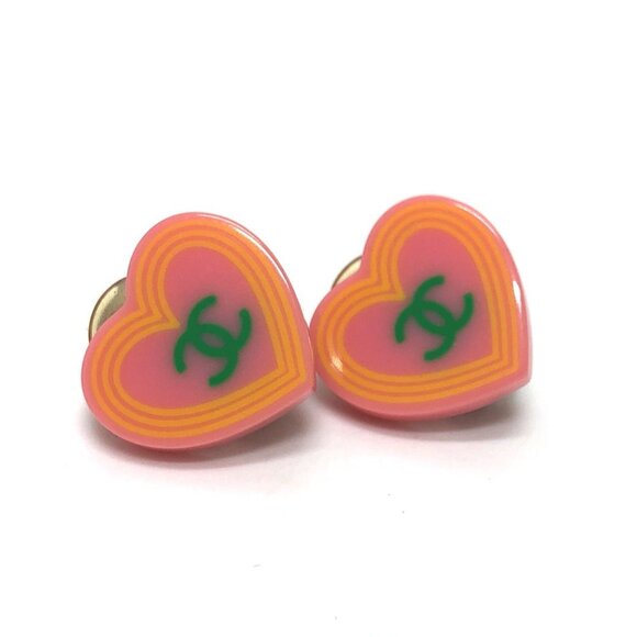 CHANEL Pink Earrings - Picture 1 of 6